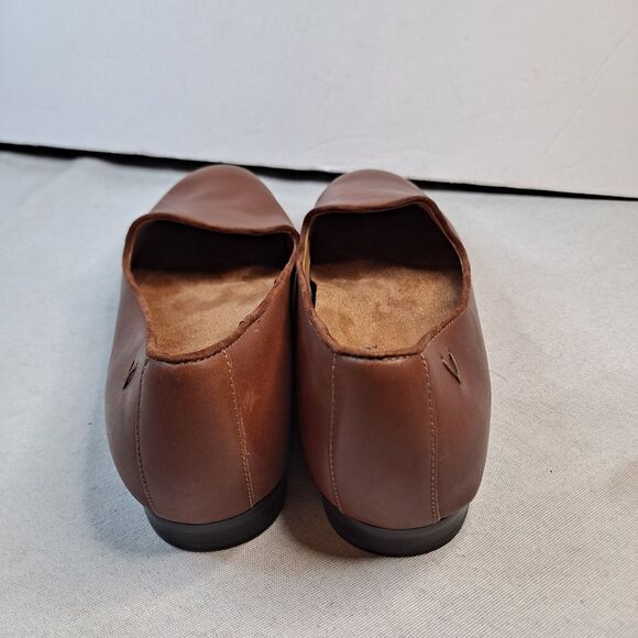 Vionic Willa II Leather Slip On Loafers Women's 8.5 Brown Arch Support Cushioned - Picture 3 of 8